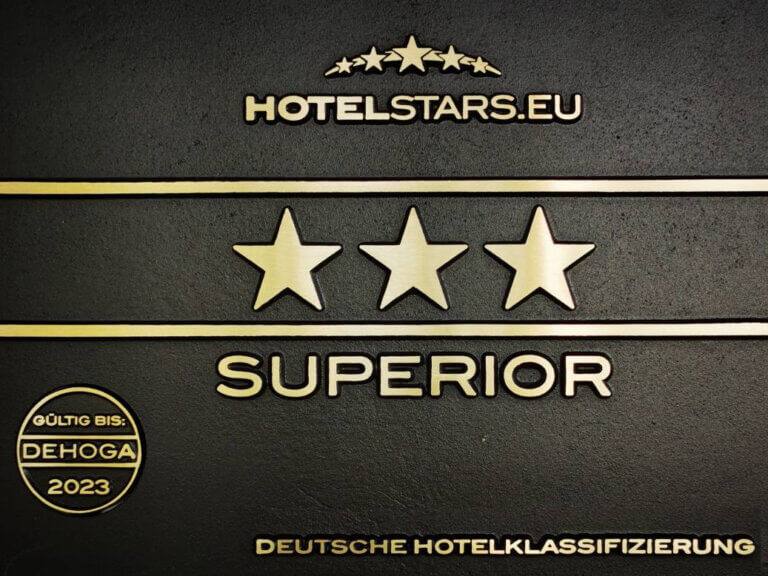 Auszeichnung 3-Sterne Superior für das Landhotel Schröder